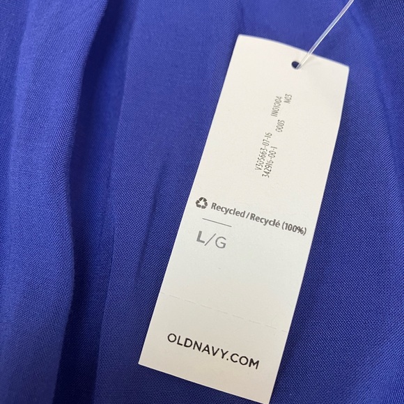 Brand new-like silk-royal blue, strappy top flare bottom hem- perfect condition. - Picture 4 of 7